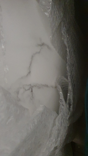 Стол Тулип 80х73 мрамор черный / белый фото покупателя 135