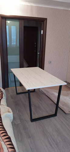 Стол раскладной Лота Лофт 120 25 мм юта / черный матовый фото покупателя 1026