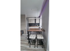 Барный стул Лофт кожзам темно-серый / черный матовый фото покупателя 49