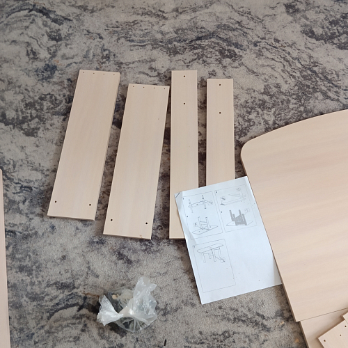 Стол-книжка СтК6 венге / дуб молочный высота 54 см фото покупателя 93