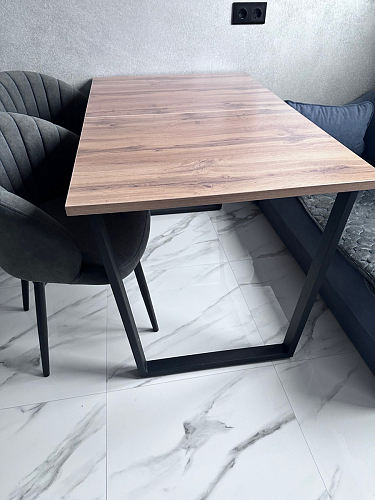 Деревянный стол Лота Лофт 140х80 черный матовый / бетон светлый фото покупателя 742