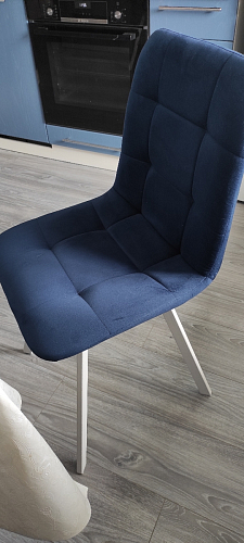 Стул на металлокаркасе Чилли К черный / зеленый фото покупателя 82