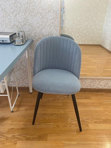 Стул на металлокаркасе Gabi 1 light purple / black / gold фото покупателя 243