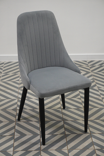 Стул на металлокаркасе Kora black / gray из шоурума 12
