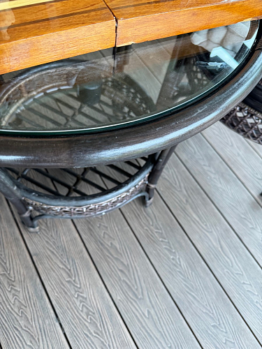 Кофейный комплект из ротанга Pelangi/Пеланги walnut грецкий орех фото покупателя 7