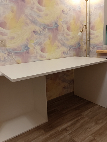 Письменный стол Лайт 03.245F белый гладкий 101 фото покупателя 25