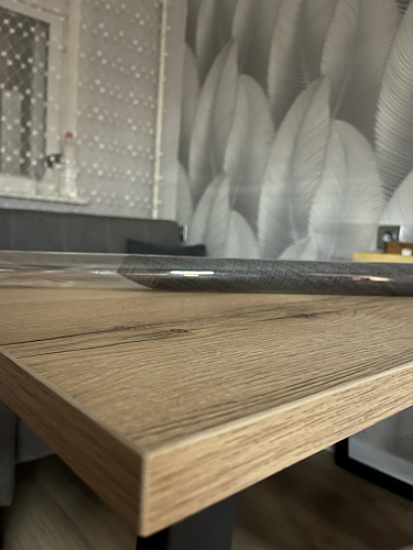 Стол Лота Лофт 120 32 мм бетон / черный матовый фото покупателя 389