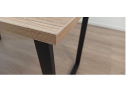Стол Лота Лофт 140 25 мм черный матовый / дуб вотан фото покупателя 459
