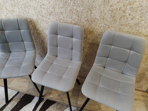 Комплект стульев Чилли 4 шт темно-серый / черный фото покупателя 306