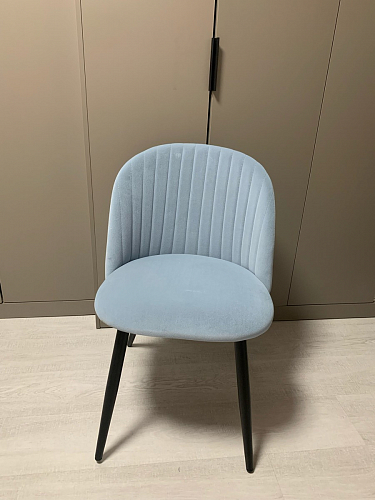 Стул на металлокаркасе Gabi 1 light purple / black фото покупателя 994