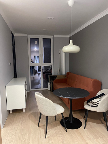 Стол Тулип 90х73 дуб вотан / белый фото покупателя 75