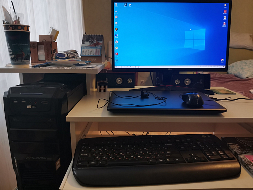 Компьютерный стол Джаз-24 левый дуб сонома фото покупателя 167