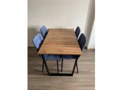 Стол Лота Лофт 140 25 мм черный матовый / бетон фото покупателя 563