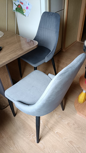 Стул на металлокаркасе Kora light blue / white фото покупателя 206