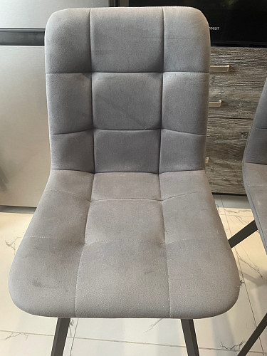 Стул на металлокаркасе Чилли К черный / зеленый фото покупателя 19