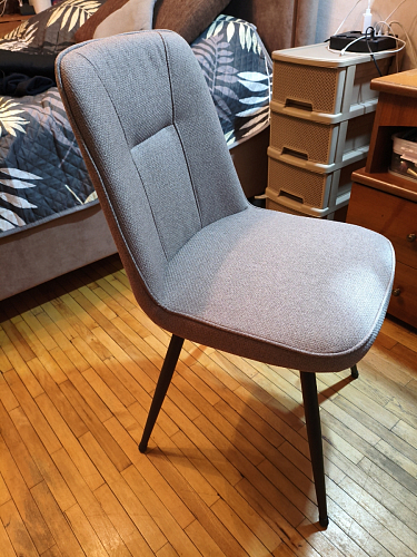 Комплект поворотных стульев Texas 1 светло-серый / черный 4 шт фото покупателя 2