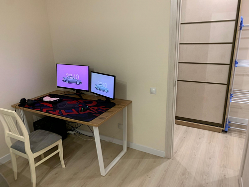 Деревянный стол Лота Лофт 140х80 черный матовый / бетон светлый фото покупателя 481