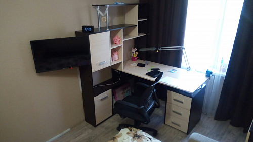 Компьютерный стол КС15 правый дуб сонома фото покупателя 39