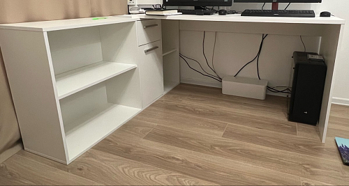 Письменный стол Лайт 03.245F белый гладкий 101 фото покупателя 160