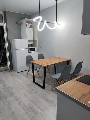 Стол Лота Лофт 140 25 мм черный матовый / бетон фото покупателя 824