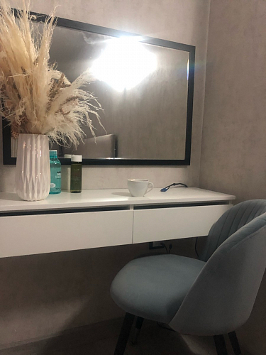 Стул на металлокаркасе Gabi 1 light purple / black / gold фото покупателя 135