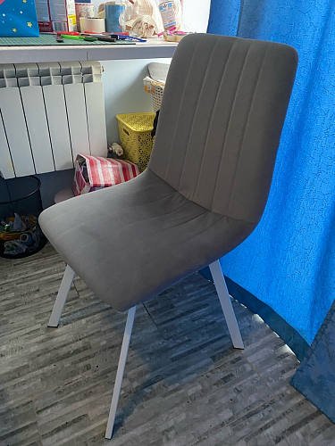 Стул на металлокаркасе Sling white / gray фото покупателя 3