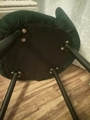 Стул на металлокаркасе Gabi latte / gold / black фото покупателя 965