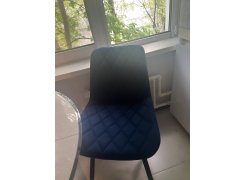 Стул на металлокаркасе Баодин К крутящийся фиолетовый teddy 944 / черный фото покупателя 17