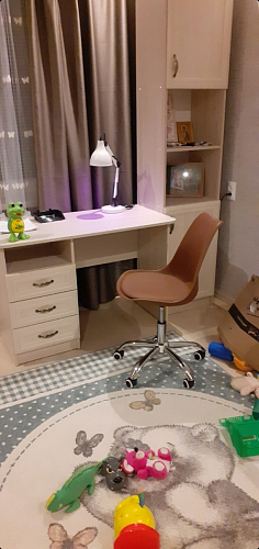 Компьютерное кресло Kolin с подушкой clear / white фото покупателя 192