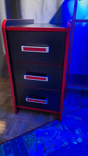 Тумба Ханна черная / красная - Уцененный экземпляр фото покупателя 5