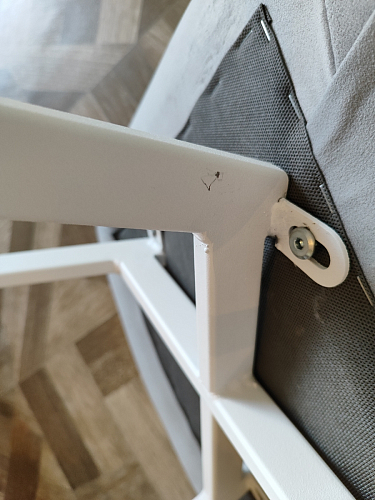 Стул на металлокаркасе Чилли К кирпичный / черный фото покупателя 444