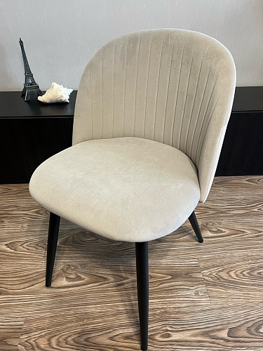 Стул на металлокаркасе Gabi 1 beige / black фото покупателя 821