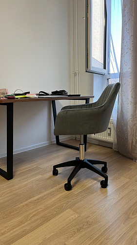 Деревянный стол Лота Лофт 120х75 белый матовый / дуб крафт золотой фото покупателя 785