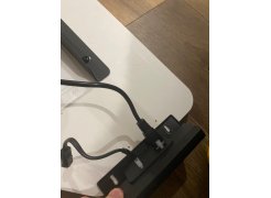 Компьютерный стол Маркос 140х80 светло-серый / черный фото покупателя 6