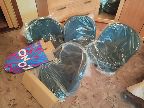 Стул на металлокаркасе Gabi 1 light purple / black фото покупателя 823