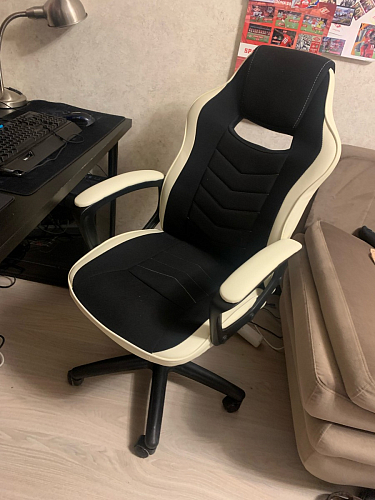 Компьютерное кресло Gamer черное / бежевое фото покупателя 169