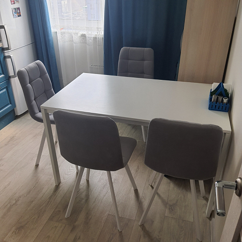 Стул на металлокаркасе Чилли черный / зеленый фото покупателя 1249