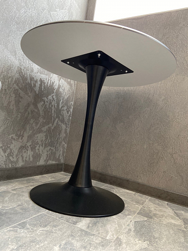 Стол Тулип 90х73 белый мрамор / золото фото покупателя 24