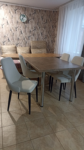 Стул на металлокаркасе Kora dark gray / black фото покупателя 43