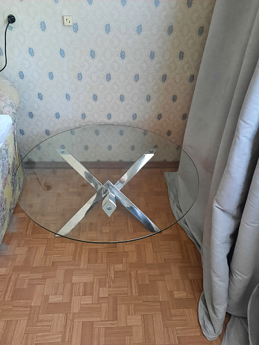 Стол стеклянный LH-01(110) прозрачный фото покупателя 1