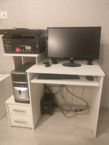 Стол компьютерный Джаз-24 правый венге фото покупателя 18