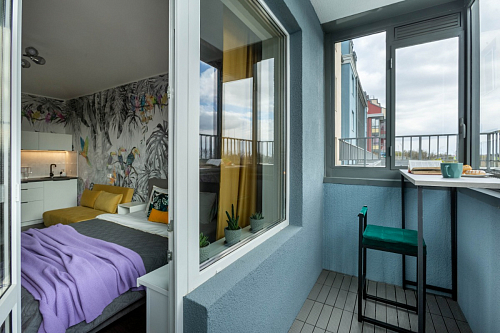 Барная стойка Дилан Лофт 120х60х110 бетон фото покупателя 131