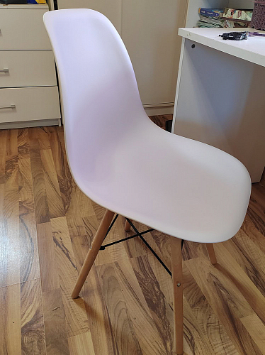Стул Сindy Eames/Синди Имс мод. 001 yellow / natural фото покупателя 10
