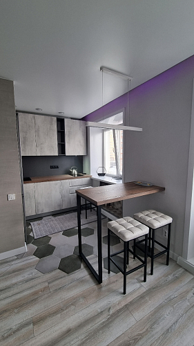 Барный стул Лофт катания лаванда / белый матовый фото покупателя 1