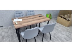 Стол Лота Лофт 120 25 мм сабия / черный матовый фото покупателя 71