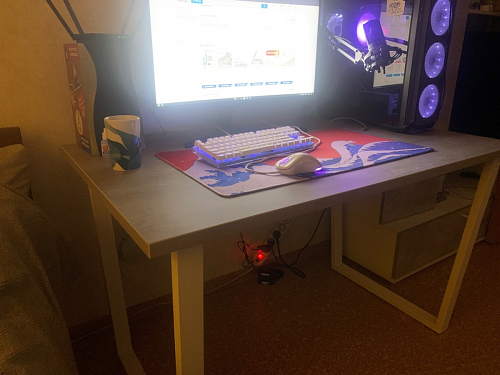 Деревянный стол Лота Лофт 140х80 дуб крафт табачный / черный матовый фото покупателя 800