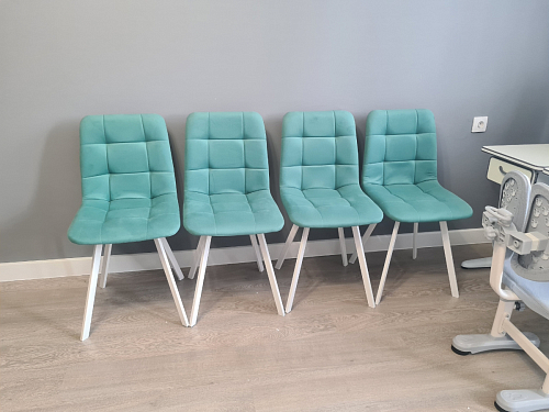 Стул на металлокаркасе Чилли К кирпичный / черный фото покупателя 570