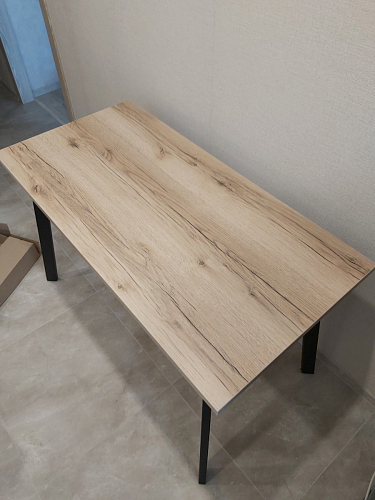 Стол Тринити Лофт 120 32 мм бетон / черный матовый фото покупателя 538