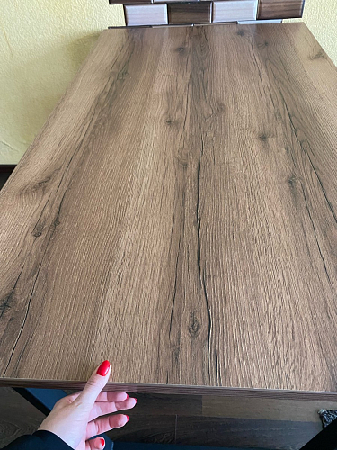 Деревянный стол Лота Лофт 140х80 черный матовый / бетон светлый фото покупателя 121