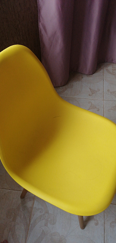 Пластиковый стул Eames PC-015 серо-голубой / дерево фото покупателя 73